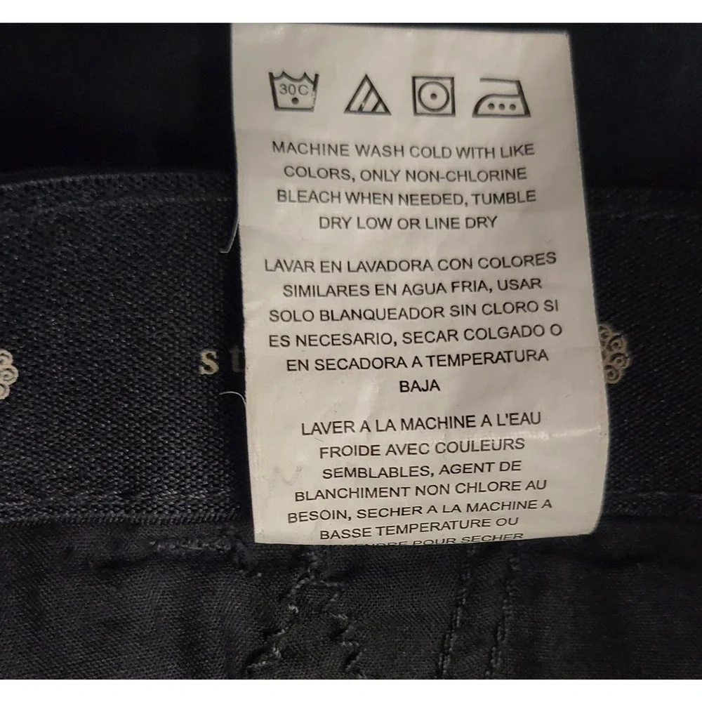 Aura‎ Pants Womens 6 Black Stretch Wide Leg Casual Office Workwear Comfort Band